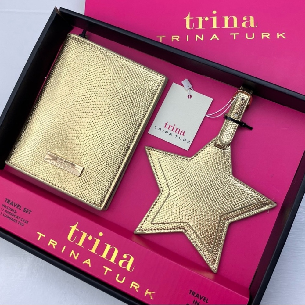Trina Turk Gold Key & Card Holders Accessories